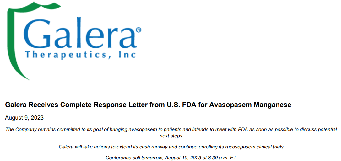 FDA拒绝批准口腔粘膜炎新药上市