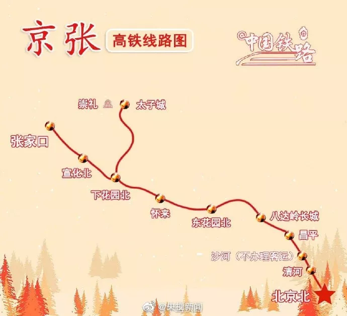 京张高铁开通，列车全球首次时速350公里以上自动驾驶