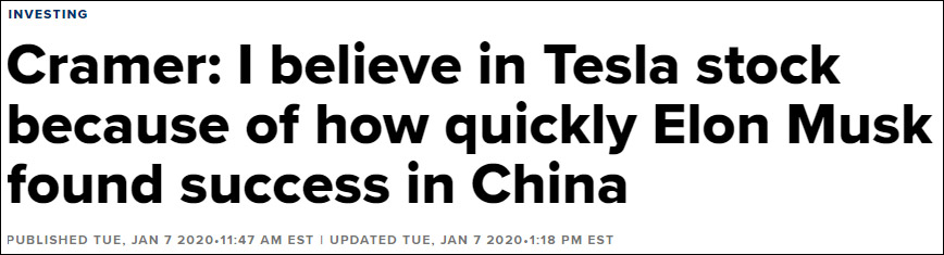 特斯拉市值创纪录，“中国”成为美媒报道“高频词”