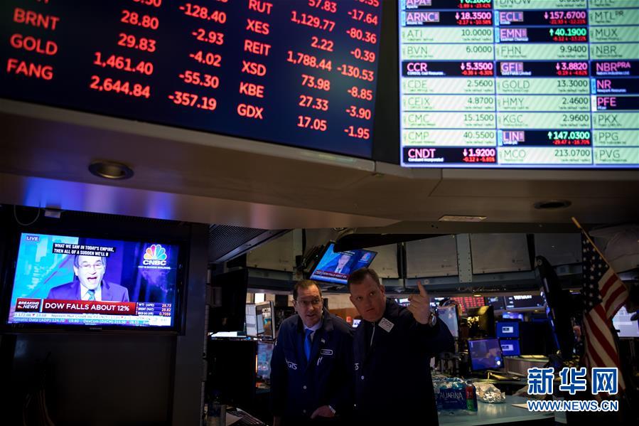 纽约股市再度暴跌 触发本月第三次熔断