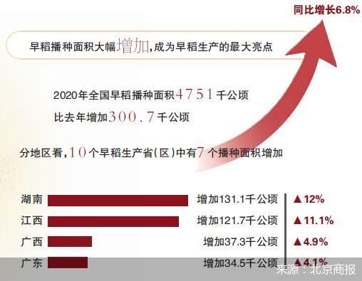 早稻产量增长3.9%扭转七连降 夏粮总产创新高