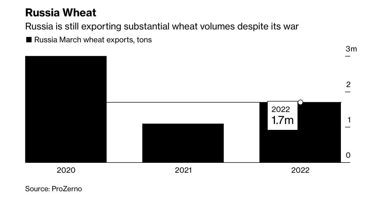 俄罗斯小麦出口明显反弹 3月同比增60%