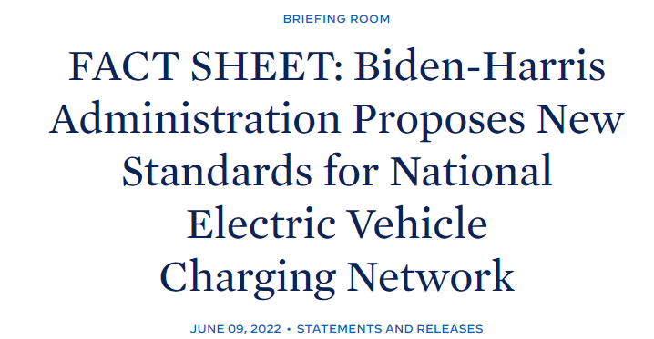 美政府宣布将设定新标准 以推进电动车充电网络建设