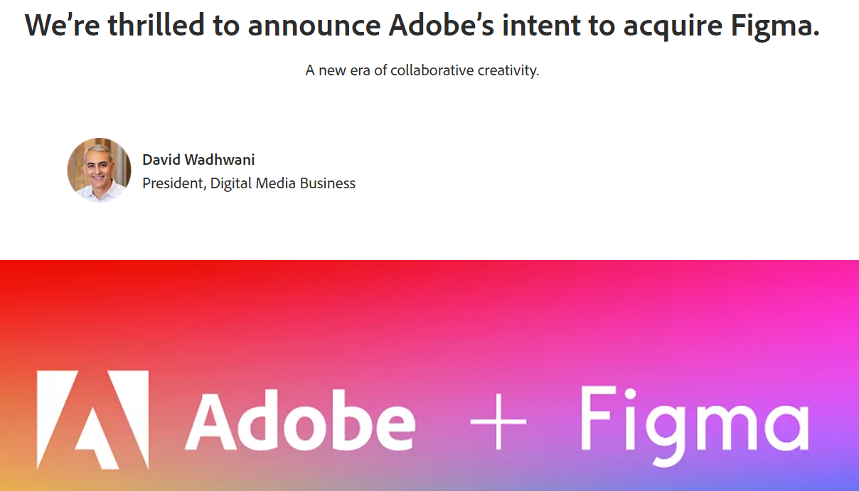 Adobe宣布以200亿美元收购Figma 股价盘中大跌逾17%