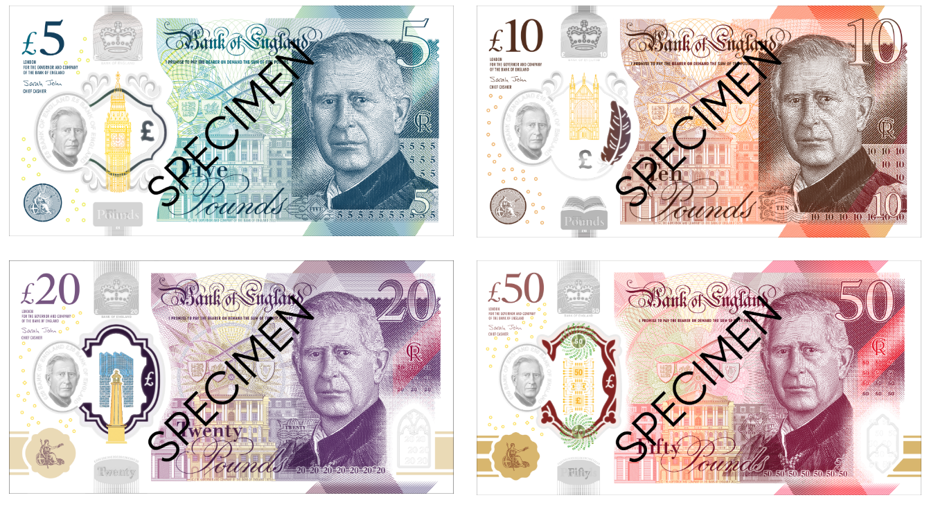 新版英镑纸币要来了！预计在2024年开始流通